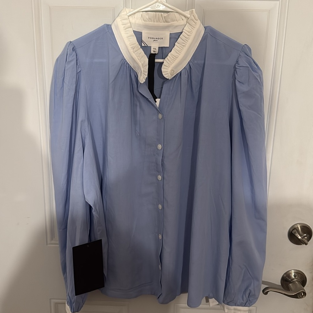 NWT! Tuckernuck French Blue Cosette Button Down (Size: XXL)